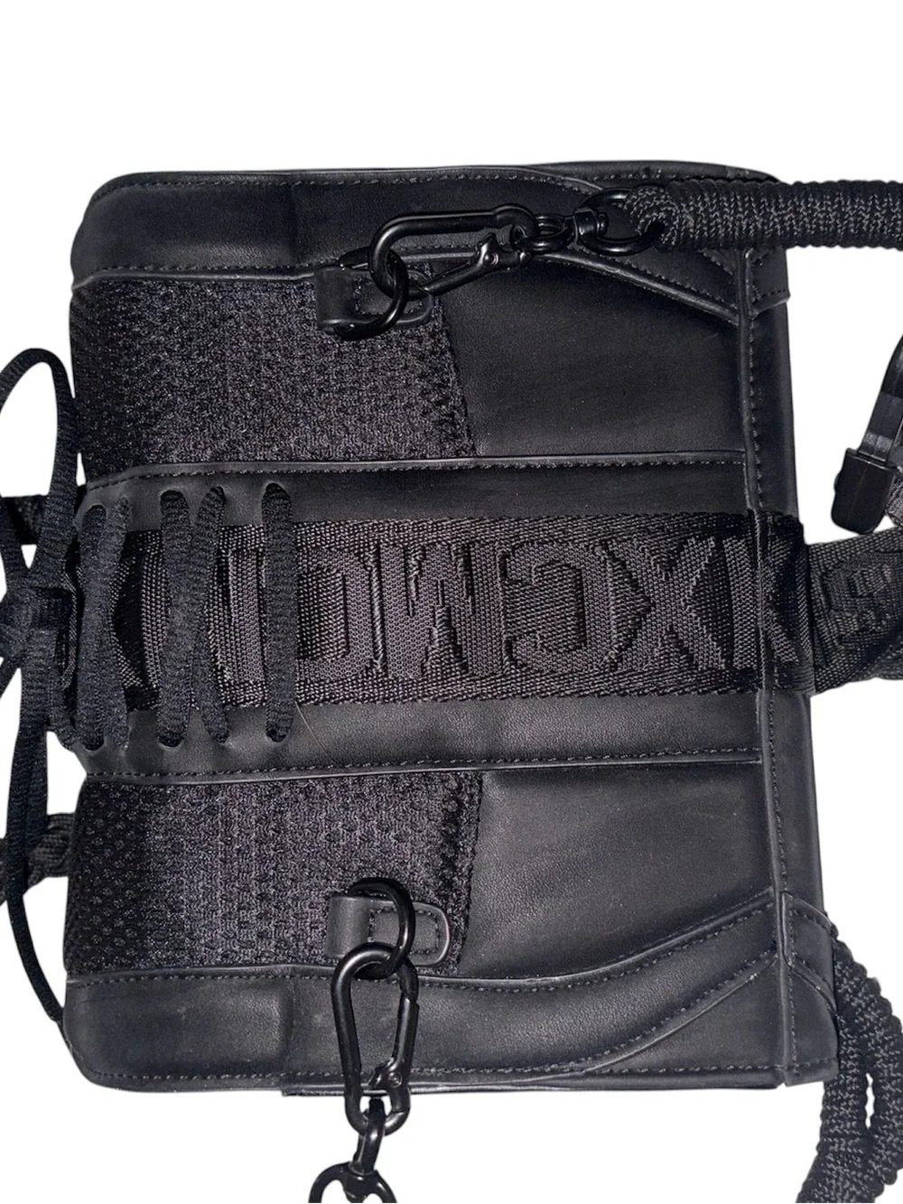 Steve Madden Black Braided Strap Crossbody Bag
